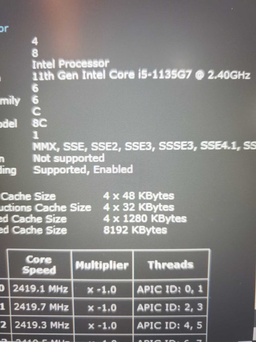 Lenovo ThinkPad E15 Gen 2 15.6" i5 11th I5-1135G7 512GB nVME 8GB RAM  Lap200