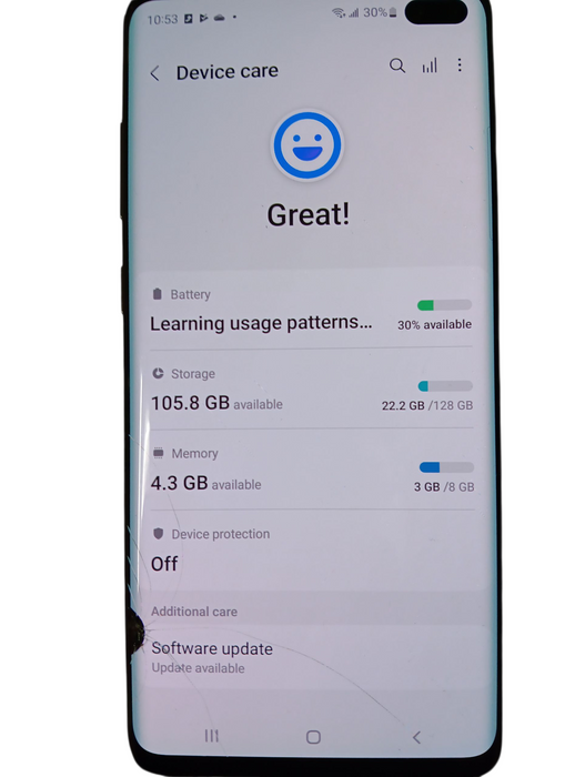 Samsung Galaxy S10+ - Black - 128GB [SM-G975W] READ