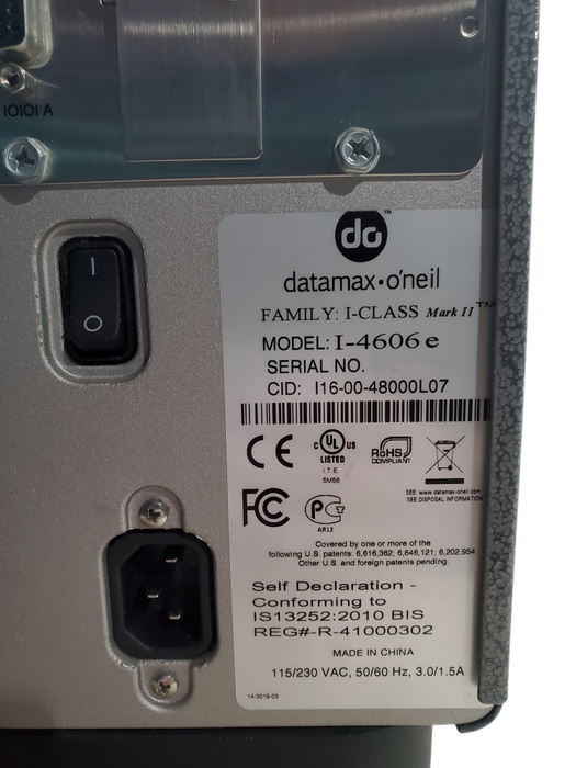 Datamax O'Neil I-Class Mark II Thermal Label Printer I-4606e *READ* Q
