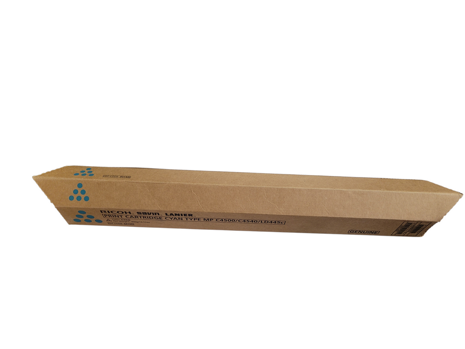 Genuine RICOH Savin Lanier Print Cartridge Cyan 841345 MP C4500/C4540 LD445