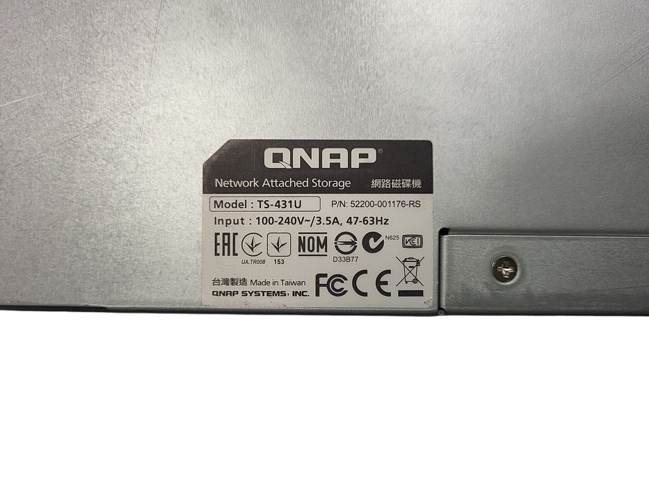 QNap TS-431XU 4 Bay 1U NAS With 1 x 1TB $