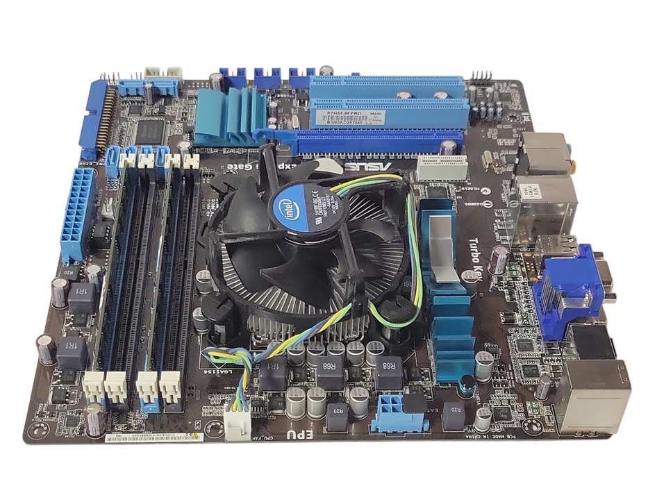 Asus P7H55-M PRO LGA 1156 Motherboard w/ Core I3-550 3.2GHz CPU, 4GB RAM, SEE _