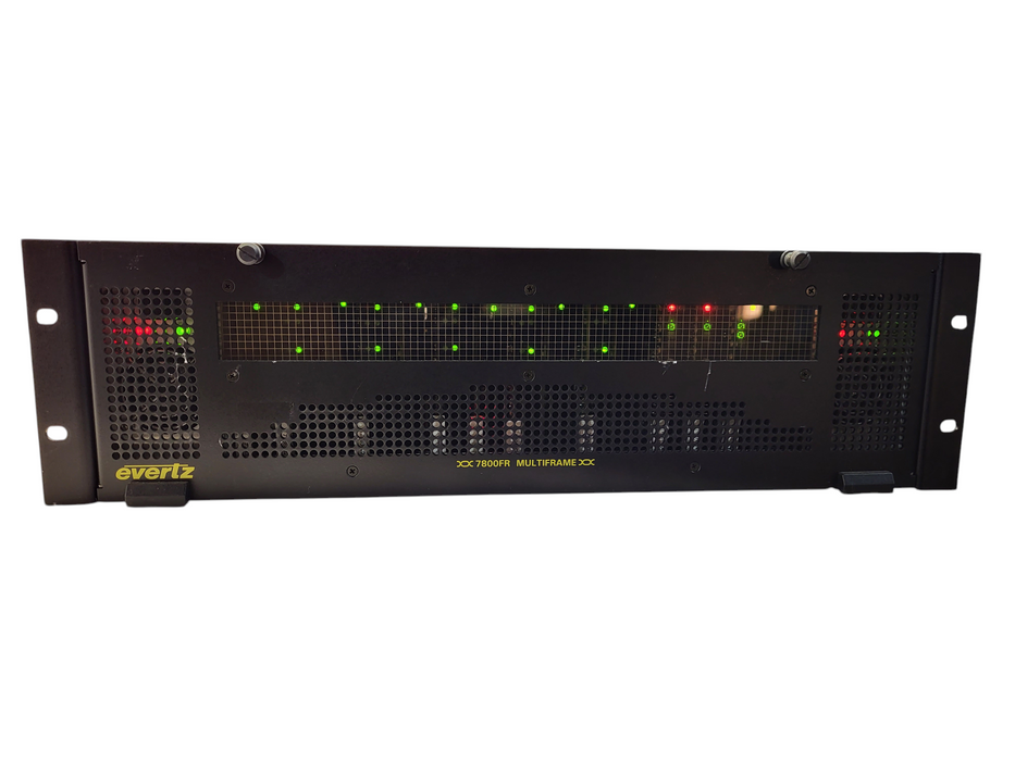 EVERTZ 7800FR MultiFrame Chassis w/ 5x 7736CEM-A4 1x7700FC 2x 7767RGBT 1x 7700FC $