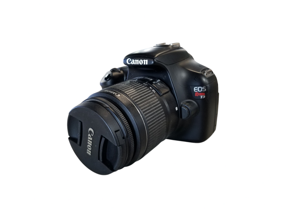 Canon EOS Rebel T3 SLR Camera with EFS 18-55mm Lens - Black / Brown *READ* Q