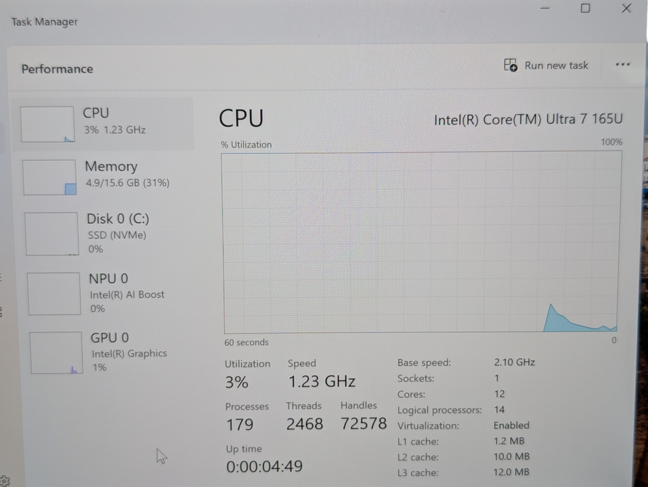 Surface Pro 10 2079 Intel Core Ultra 7 165U 16GB RAM 256GB Storage  - Lap200