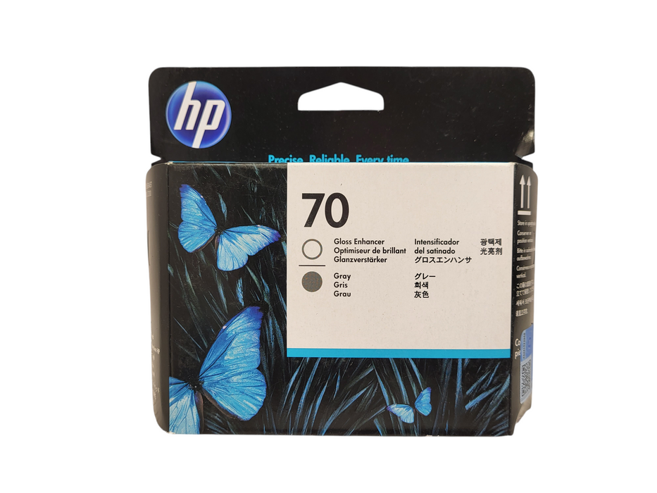 New Genuine HP 70 Gloss Enhancer / Gray Printhead C9410A  $