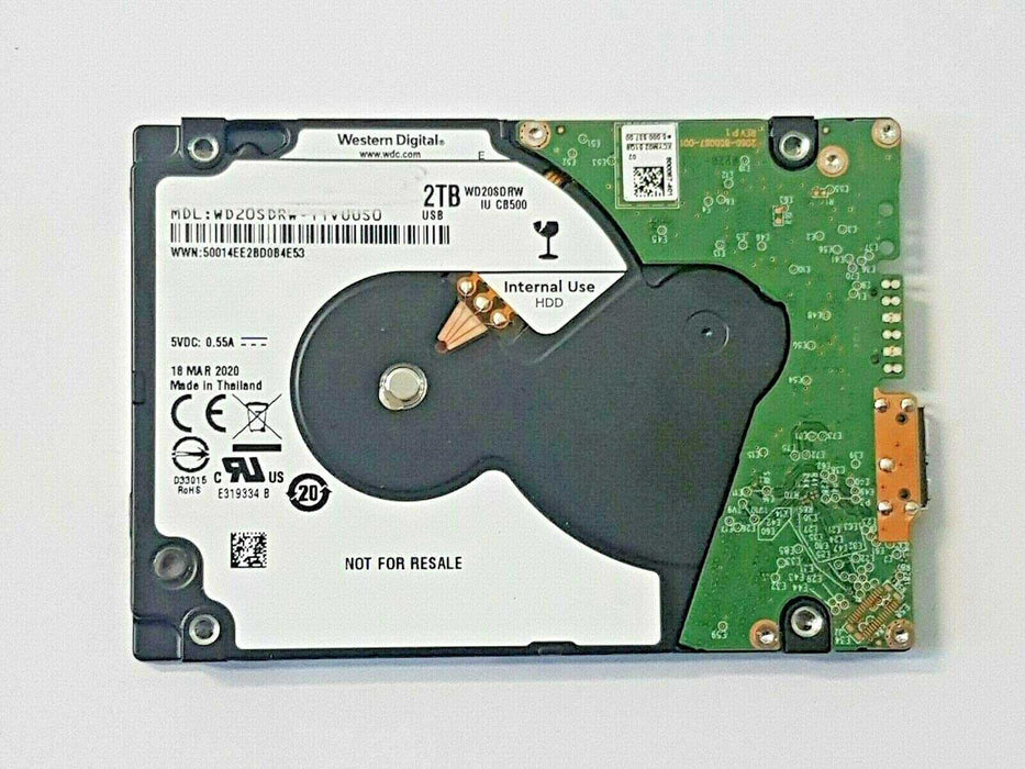 WD Black 2TB 7mm USB 3.0 Portable HDD WD20SDRW-11VUUS0 100% Health Q