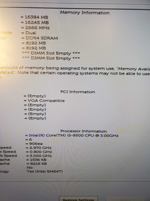 Dell Optiplex 7060 SFF i5-8500@3.2 16GB RAM 500GB SSD GTX1060 DVDRW