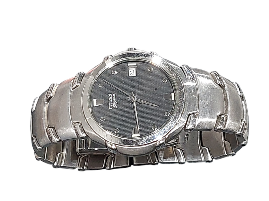 Citizen ELEGANCE Signature Men's QUARTZ Watch Slim Design 1112-S66145 =
