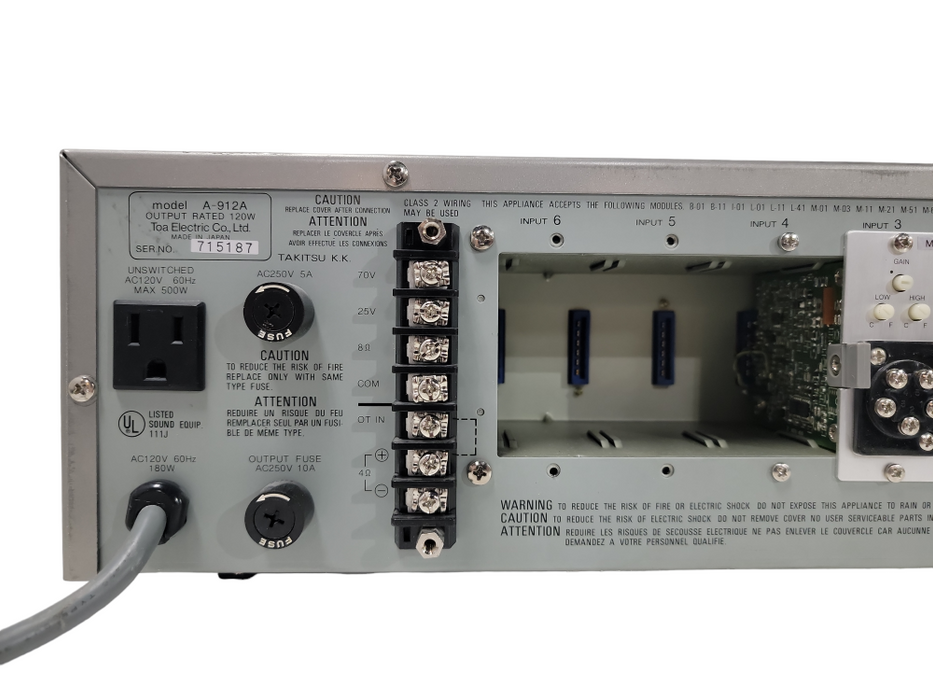 TOA 900 Series Vintage A-912 mixer & Amplifier | READ description