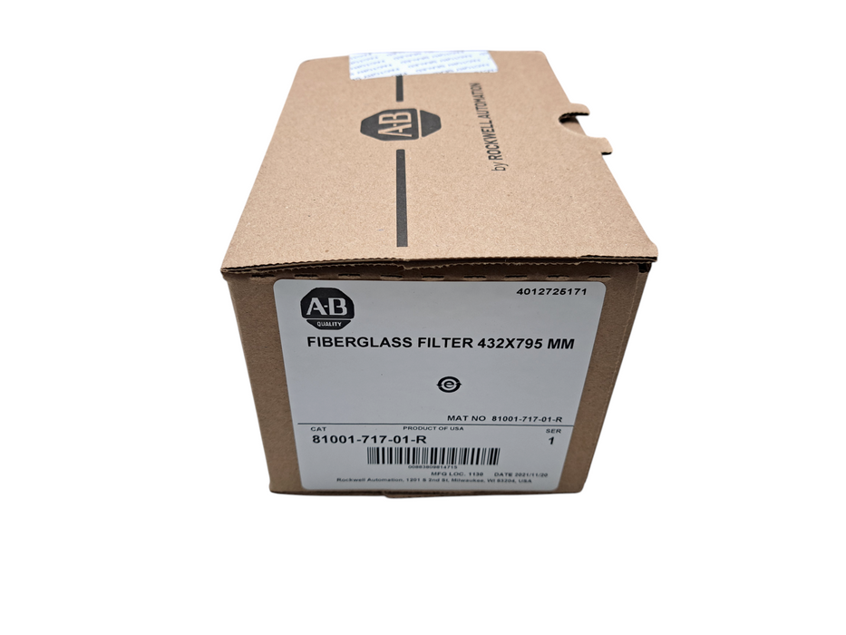 Allen Bradley 81001-717-01-R | FIBERGLASS FILTER 432X795 MM (New Sealed) Q