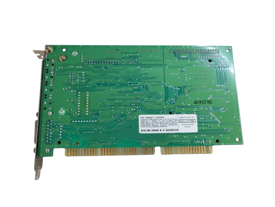 Creative Sound Blaster 16 CT2940 ISA Vintage sound card DOS gaming Q%