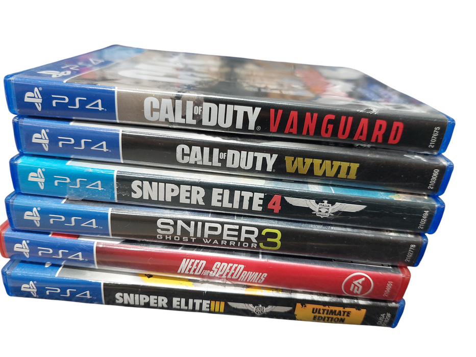 Bundle of 6 PS4 Games , need for speed , call of duty , sniper =