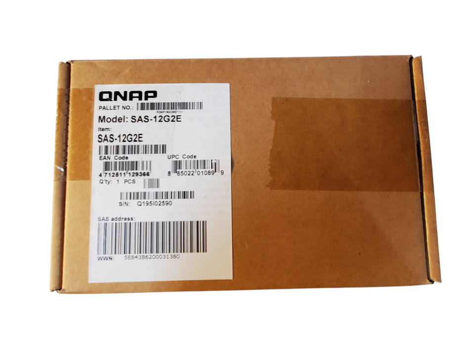 QNAP Dual-Port 12Gb/s SFP SAS PCIe Storage Expansion Card P/N: SAS-12G2E