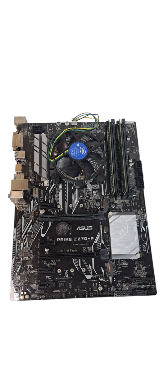 CPU i7 7700 & PRIME H270 PLUS & CPU  FAN ASUS PRIME Z270-P W/i7-7700 CPU Fan & 16GB DDR4 RAM | No