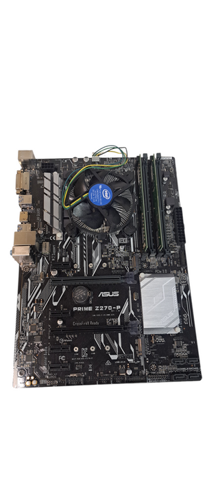 ASUS PRIME Z270-P W/i7-7700 CPU Fan & 16GB DDR4 RAM | No Shield