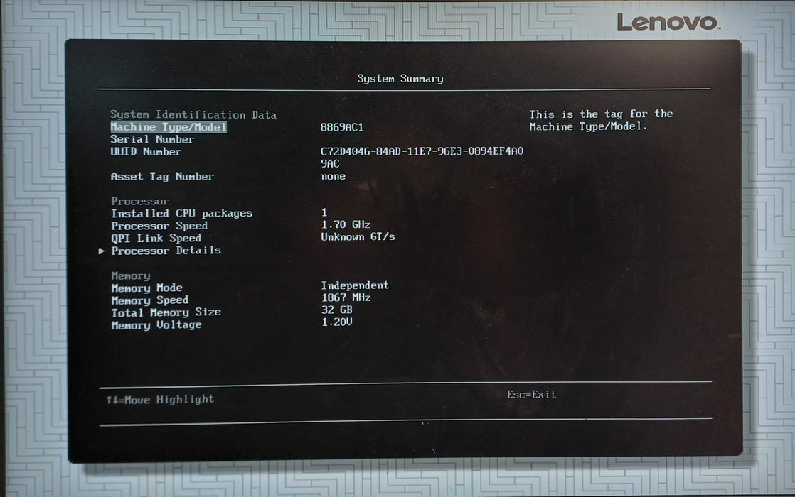 Lenovo System X3550 M5 1U 8x2.5", Xeon E5-2609 v4, 32GB DDR4, M1215, NO HDD
