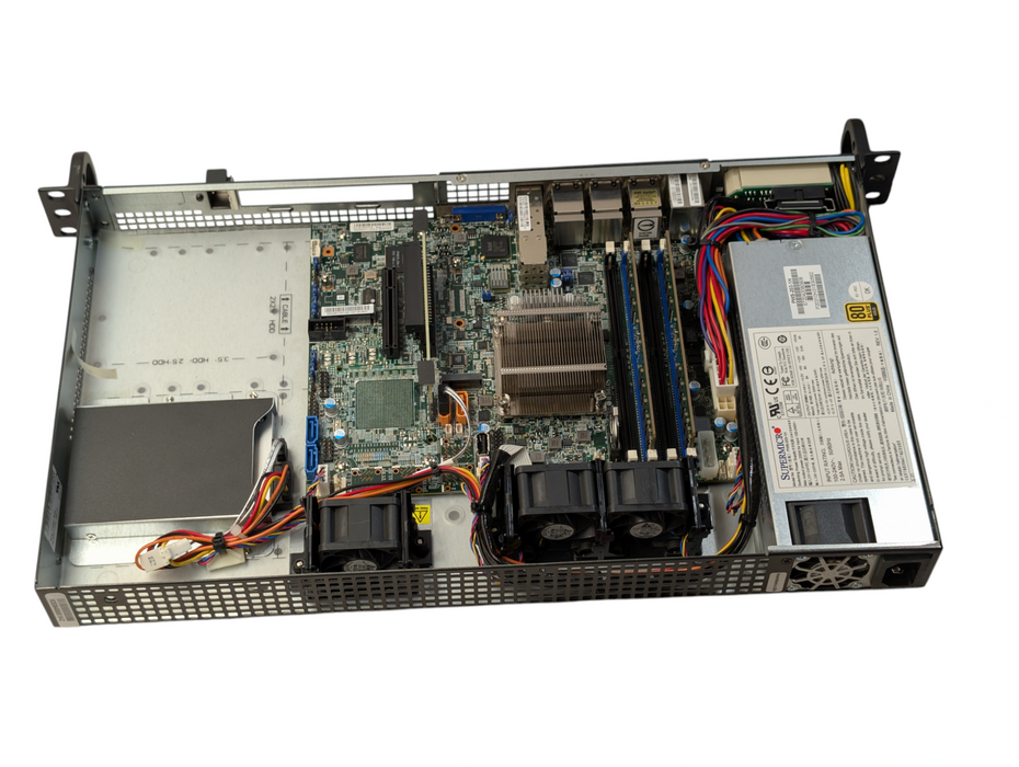 Supermicro 505-2  X10SDV-TP8F Intel Xeon D-1518 32GB RMA 240GB SSD  -