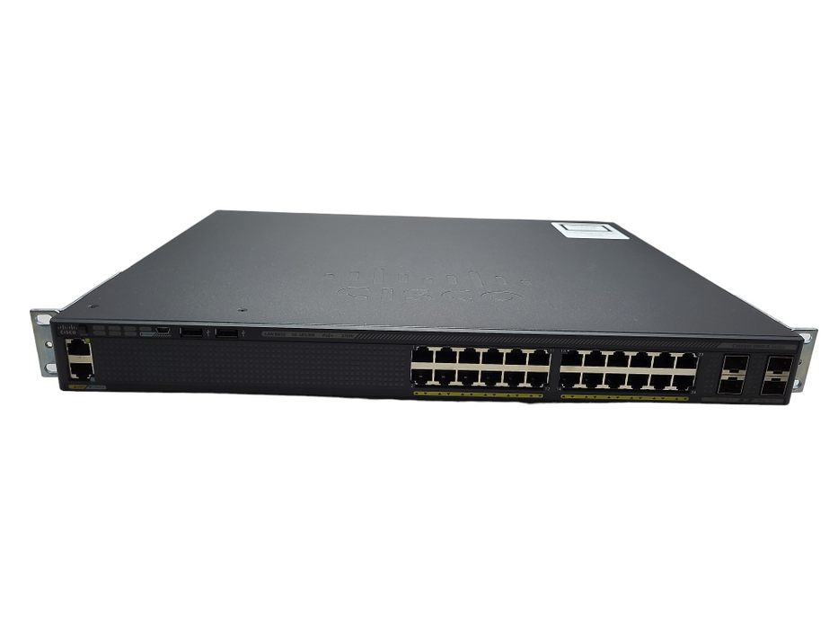 Cisco WS-C2960X-24PS-L | 24-Port Gigabit PoE+ 370W Switch | 4x SFP $