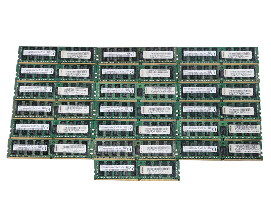 Lot of 19x SKhynix 16GB 2Rx4 PC4-2133P-RA0 DDR4 server RAMs _