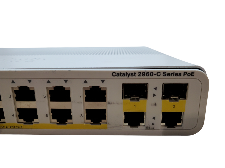 Cisco Catalyst 2960-C WS-C2960C-8PC-L, 8-port Ethernet PoE Network Switch