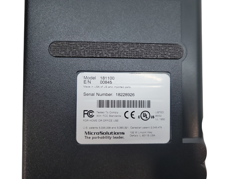 MicroSolutions Bantam Backpack 181100 External CD Drive + Accessoriess %