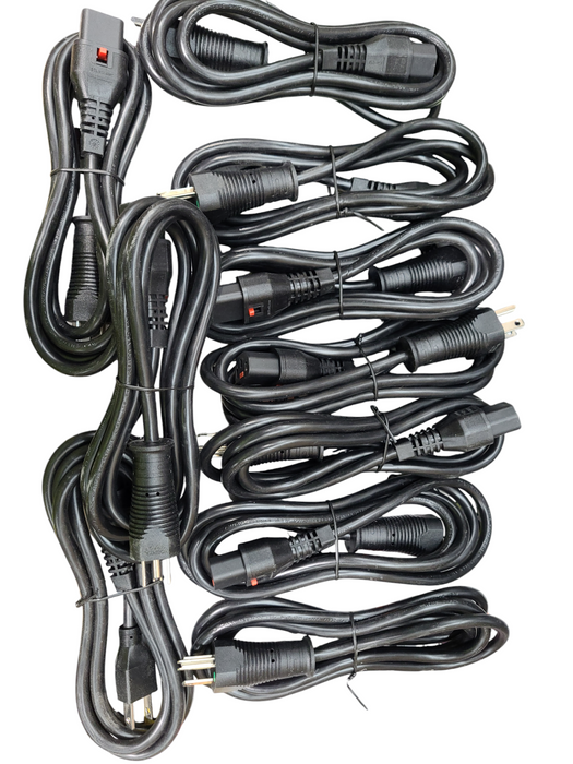 Lot 10x Hospital Grade 5-15P to Locking C13 Power Cable 18AWG SJT 10A/125V  Q
