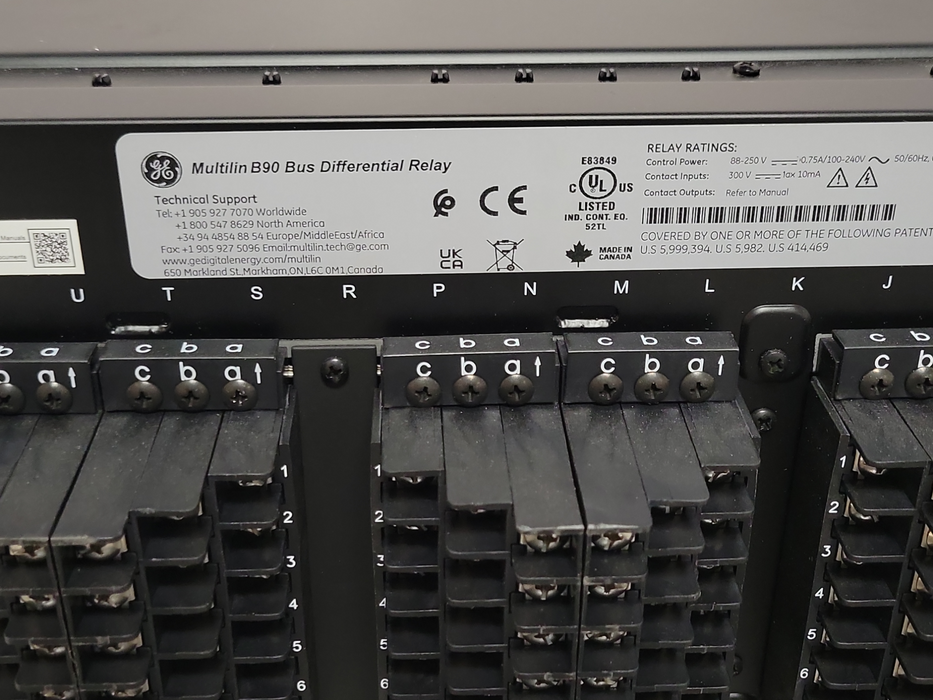 GE Multilin B90 Bus Differential Relay  _