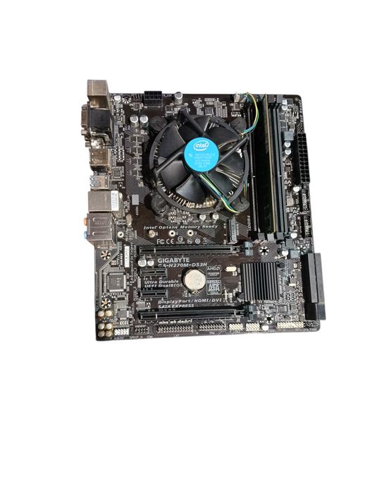 Gigabyte H270M-DS3H Motherboard Intel i7-7700 CPU 8GB DDR4 I/O Included