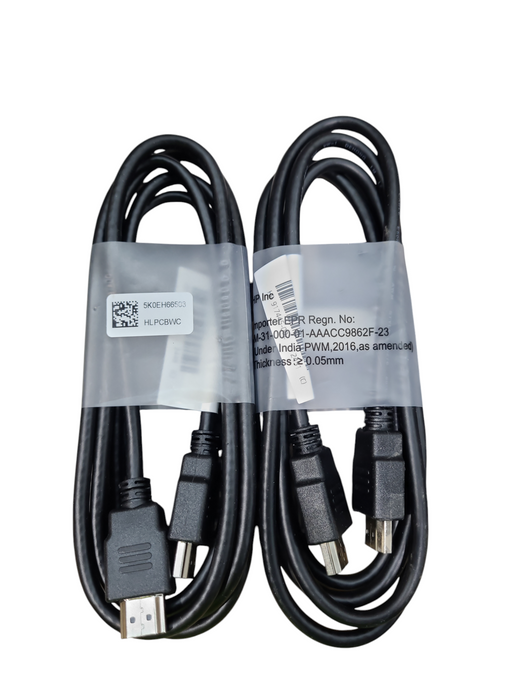 LOT 2x HP 6' Male to HDMI Male Cables 4K UHD HD HDMI Cords Q