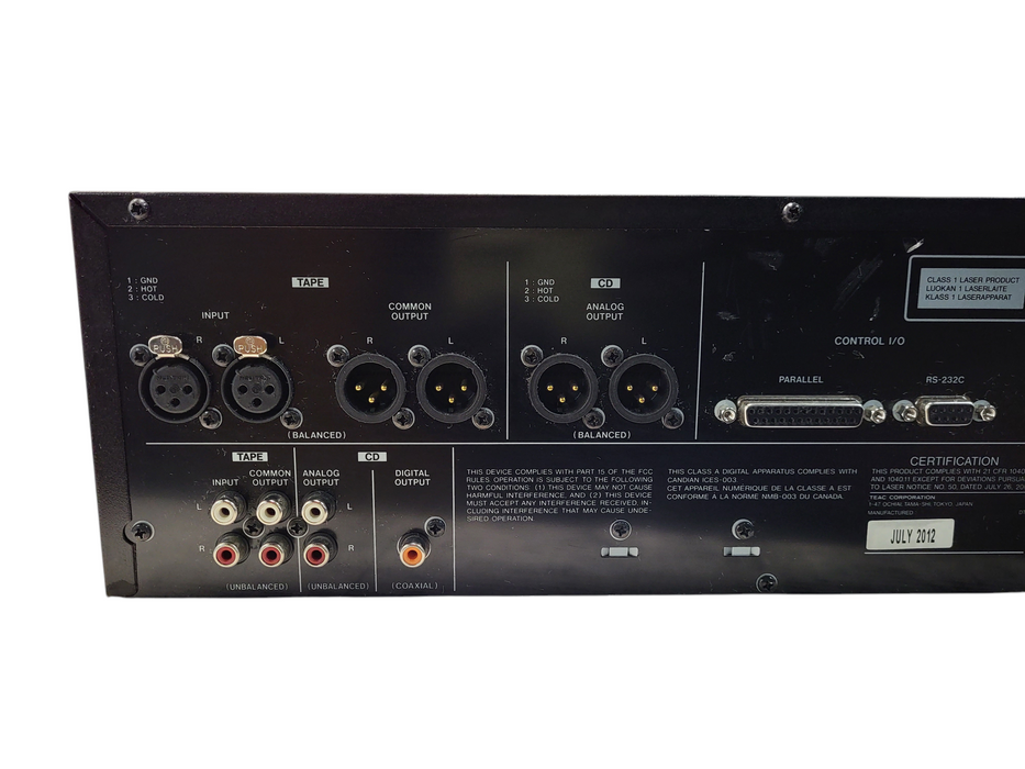 TASCAM CD-A750 Professional CD Player & Cassette Recorder Unit $