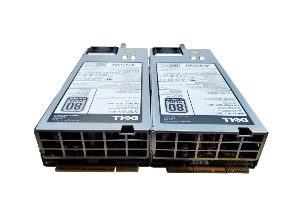 Lot 2x Dell D495E-S0 | 0N24MJ | 495w Server Power Supply | 80 Plus Platinum