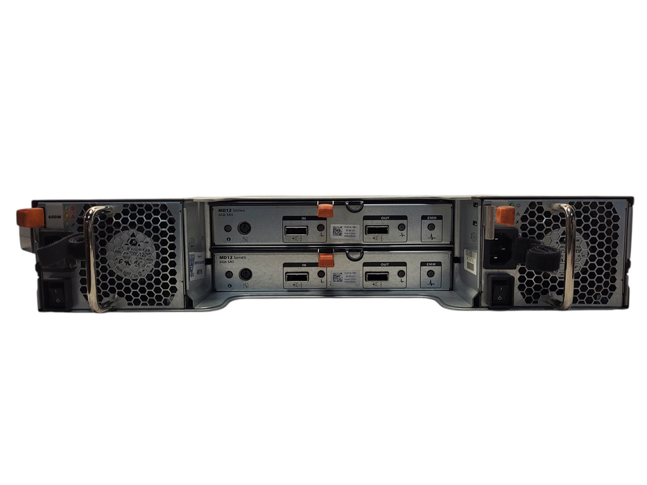Dell PowerVault MD1200 E03J Storage w/ 12x Caddies 2x 600W PSU + 2x MD12 Module $