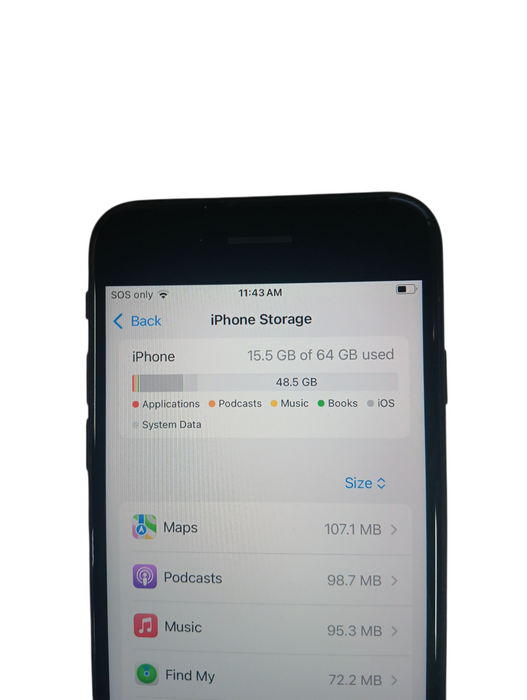 Apple iPhone SE 2 - 64GB - Black [A2275] Q