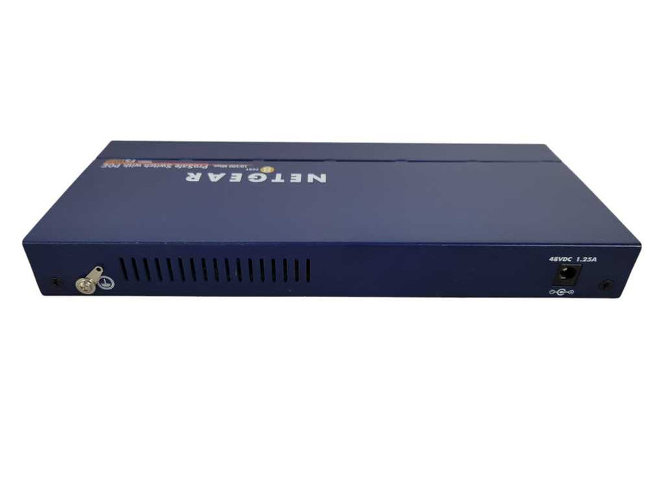FS108P NetGear ProSafe 8-Ports 10/100Mbps Ethernet Switch with 4-Port POE !