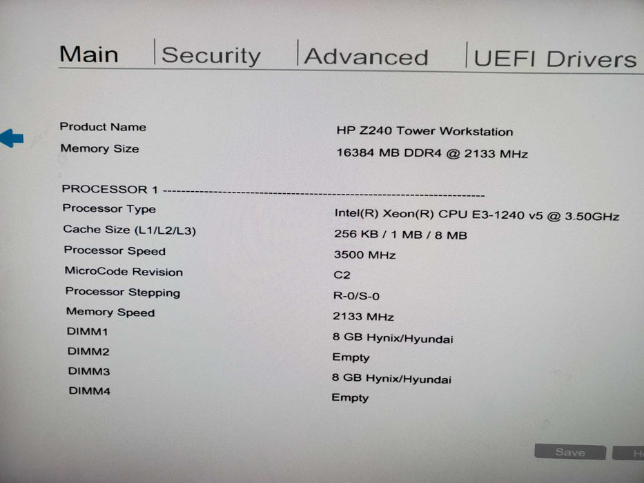 HP Z240 Tower Workstation E3-1240 16GB RAM  K420 NO HDD