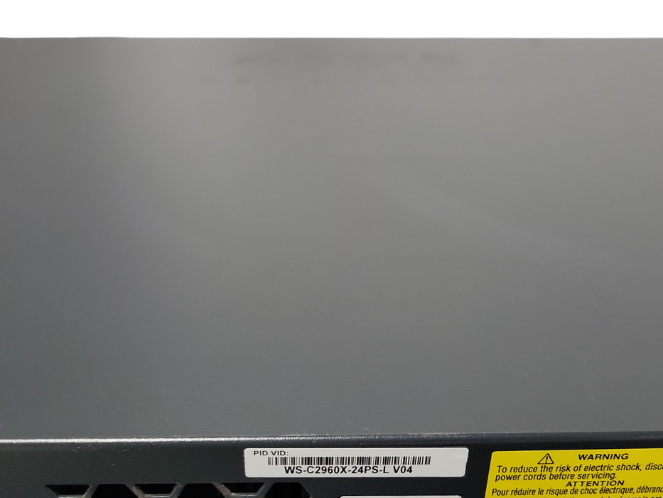 Cisco WS-C2960X-24PS-L 24 GigE PoE 370W 4x 1G SFP managed Switch _