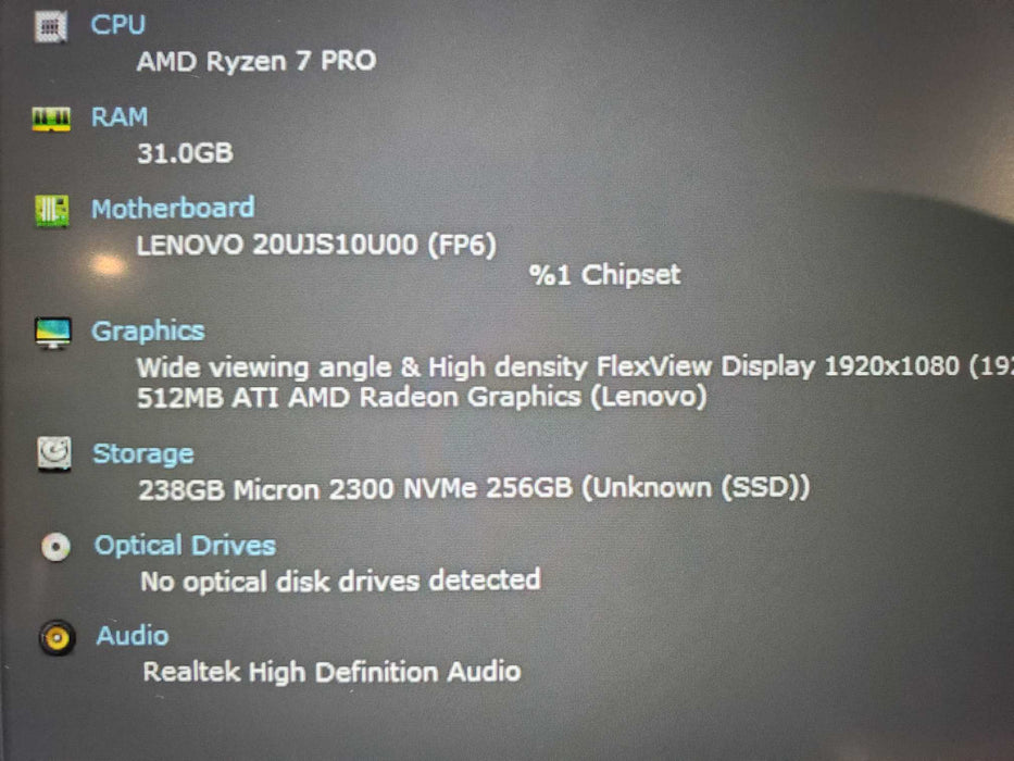 Lenovo ThinkPad T14s Gen 1 TOUCH – AMD Ryzen 7 PRO 4750U, 32GB, 256GB NVMe  Lap200