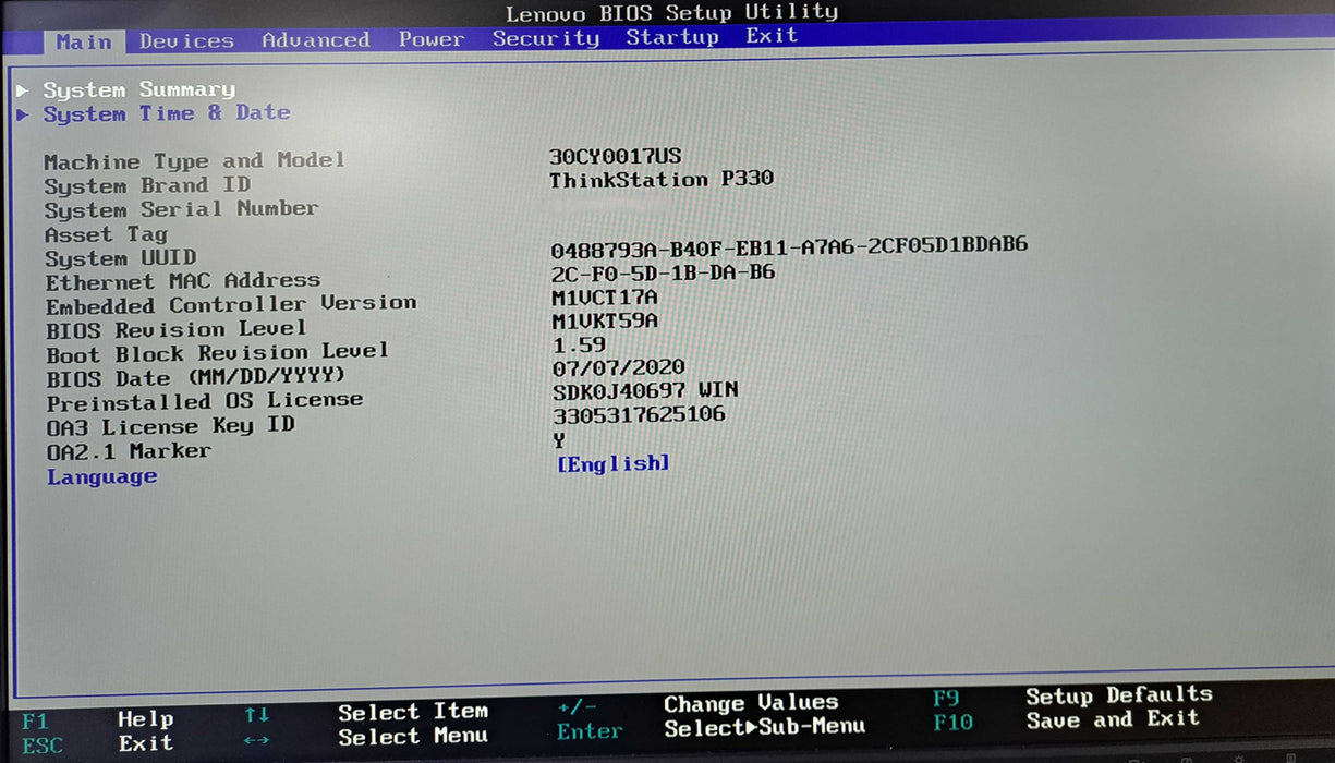 Lenovo ThinkStation P330 | Intel Core i7-9700 3.0GHz, 16GB DDR4, 512GB NVMe )