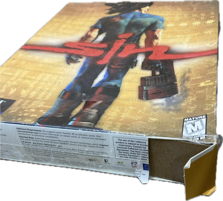 SiN Video Game Windows 95/98 NT CD-ROM Brand-New SEALED READ!