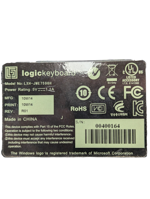 Logickeyboard LXH-JME7596H Adobe Premiere Pro CS4 PC Slim Line US -