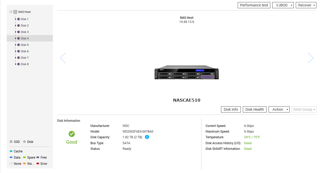 QNAP TS-EC879U-RP 8-Bays 4GB RAM NAS w/ 8x 2TB HDDs