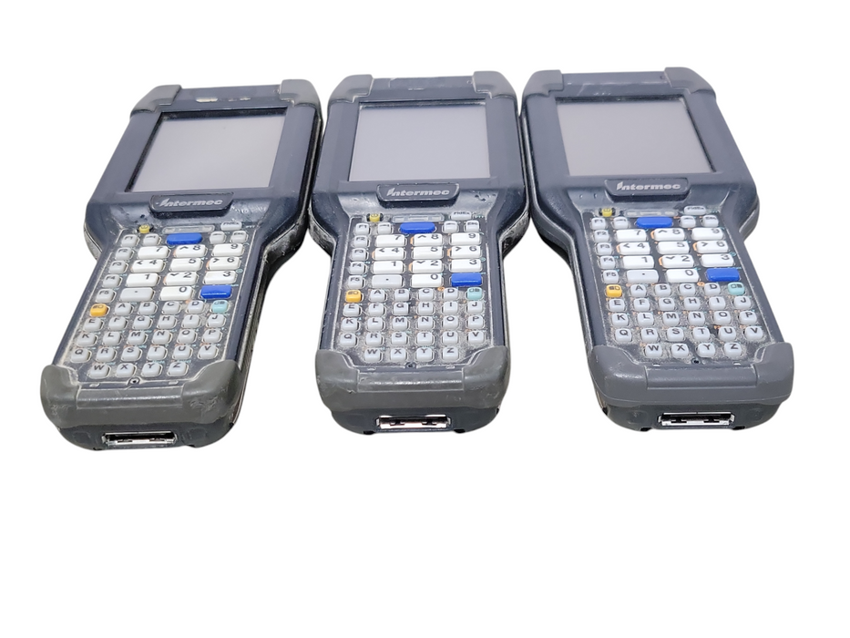 Lot of 3x Intermec CK3X CK3XAA4M000W4100 Handheld barcode scanner, READ _