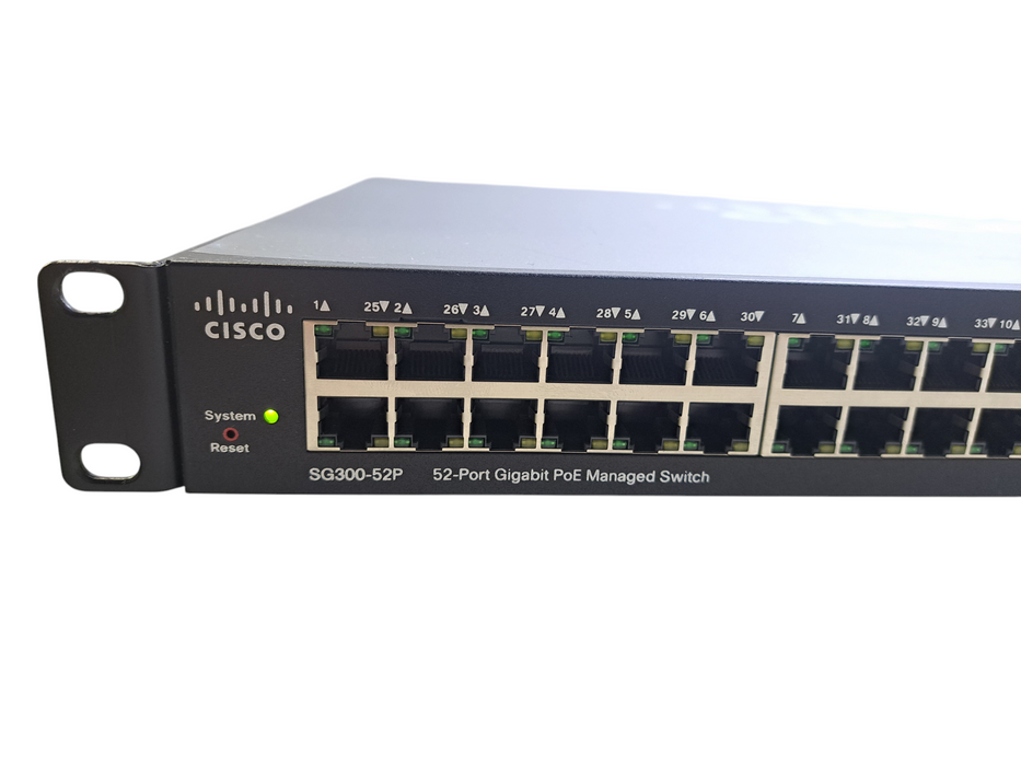 Cisco SG300-52P-K9 V04 | 52-Port Gigabit PoE Managed Switch w/ 2x SFP