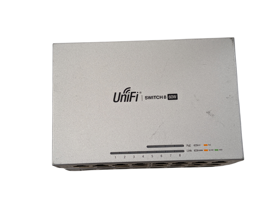 Lot of 3x Ubiquiti UniFi 8-Port Managed Gigabit 802.3af PoE US-8-60W -