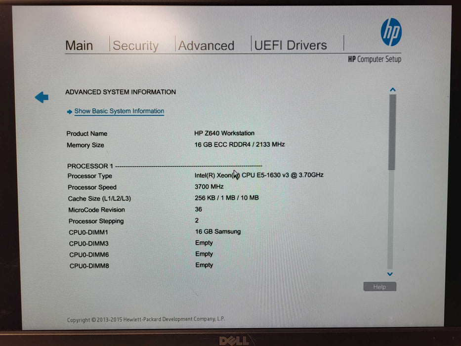 HP Z640 Workstation Xeon E5-1630 v3 3.70GHz 16GB DDR4 No HDD/GPU READ $