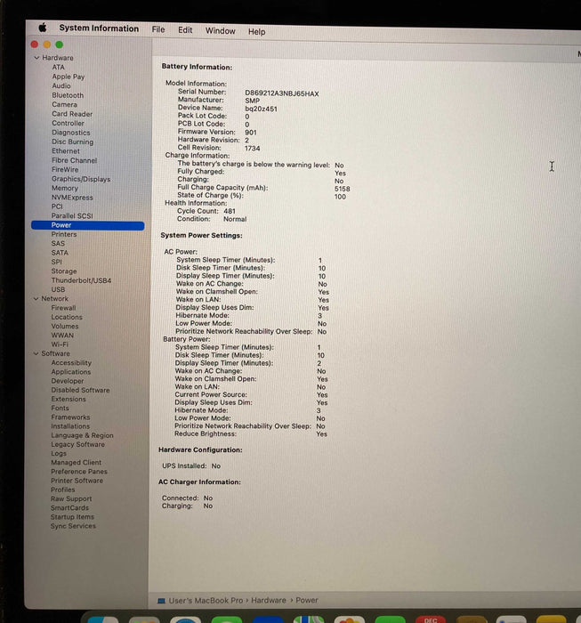 Apple MacBook Pro 15' 2019 i9-9880H 32GB 512SSD Radeon Pro 560X GPU  READ!