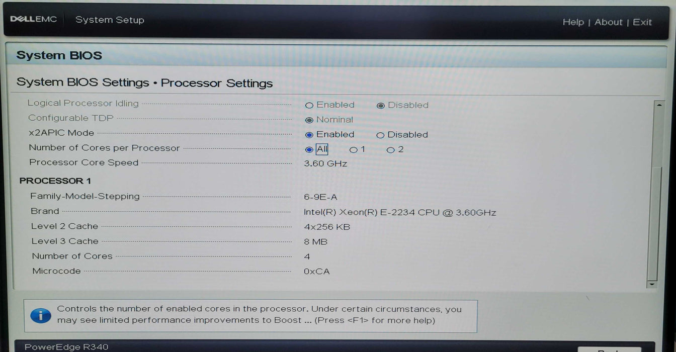 Dell PowerEdge R340 | 1x Xeon E-2234 @3.6 GHz, 16GB DDR4, PERC H330 | No HD