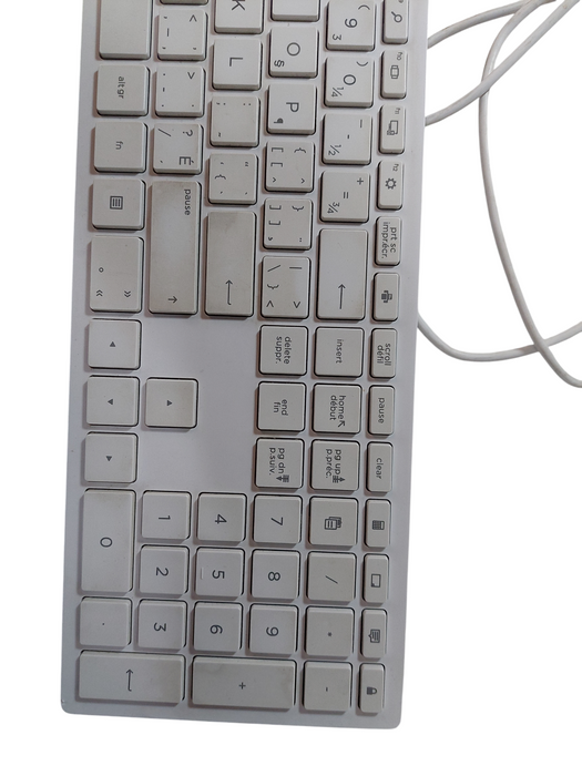 HP USB Wired White Keyboard Model:TPC-C003K  =