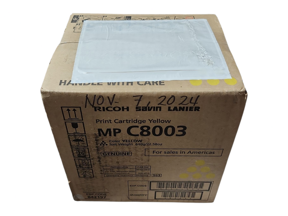 *NEW SEALED* Ricoh Savin Lanier MP C8003 Yellow Print Cartridge